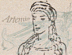 Artemis, Tochter des Zeus und der Leto, ist eine der 12 olympischen Gottheiten. Den Griechen war sie die unerreichbare, ewig jungfräuliche Göttin und leidenschaftliche Jägerin.